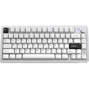 FURYCUBE F75 Mechanical Keyboard, 75% Aluminum Keyboard VIA-programmable Custom Hot Swappable,Gasket Structure,RGB Backlit Gaming Keyboard for PC/Tablet/PS