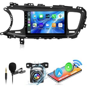 Android 13.0 Double Din Car Stereo - CarPlay Android Auto Car Audio Multimedia Receiver 9 Inch Touch Screen Car Radio with GPS Bluetooth ＆ Backup Camera for Kia Optima K5 2011-2015