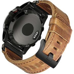 Soft Horween Leather Watch Band Compatible With Garmin, Strap For Fenix/Forerunner/Approach/MARQ/Quatix / D2 Series/Instinct/Epix/Tactix/Foretrex