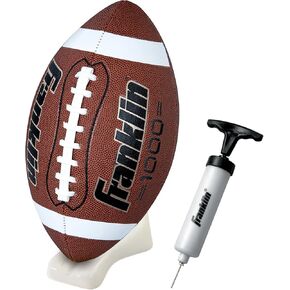 Franklin Sports Grip-Rite Gold Pump and Tee Football Set