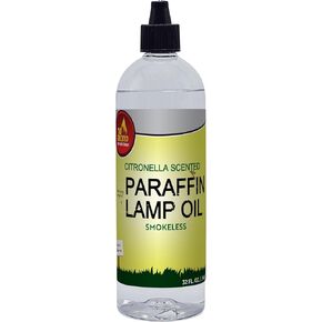 Citronella Scented Lamp Oil, 32 Ounce - Smokeless and Odorless Insect and Mosquito Repellent Paraffin Lamp Oil for Indoor and Outdoor Lanterns, Torches, Oil Candle - by Ner Mitzvah