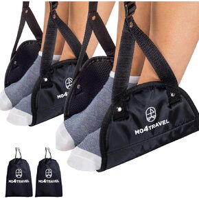 mo4travel Airplane Footrest- Portable Foot Hammock Airplane Travel Essentials for Flying Provides Relaxation and Comfortable for Long Flight
