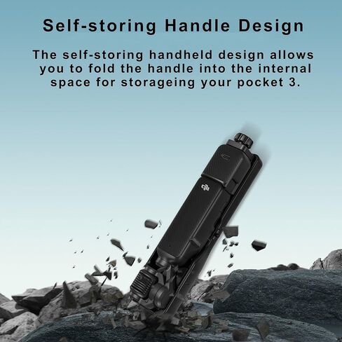 حامل محمول ممتص للصدمات لجيب DJI OSMO 3,2 في 1 جيب 3 مثبت محمول مع وظيفة تخزين لجيب Osmo 3 (أسود) in Kuwait