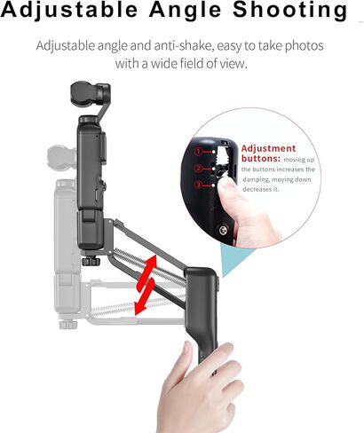 حامل محمول ممتص للصدمات لجيب DJI OSMO 3,2 في 1 جيب 3 مثبت محمول مع وظيفة تخزين لجيب Osmo 3 (أسود) in Kuwait