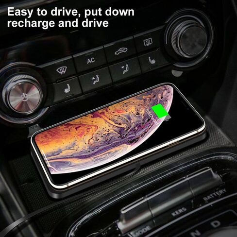 2 in 1 Car Qi Wireless Charger Pad Dashboard Holder Anti-Skid Mat Fast Charging Dock Station Phone Charger for Cell Phone in Saudi Arabia