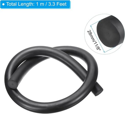 PATIKIL 25/32 Inch x 3.3 Feet Backer Rod, Rubber Rope Caulk Crack Gaps Joint Filler Roll Seal Weather Strip for Home Construction, Black in Saudi Arabia