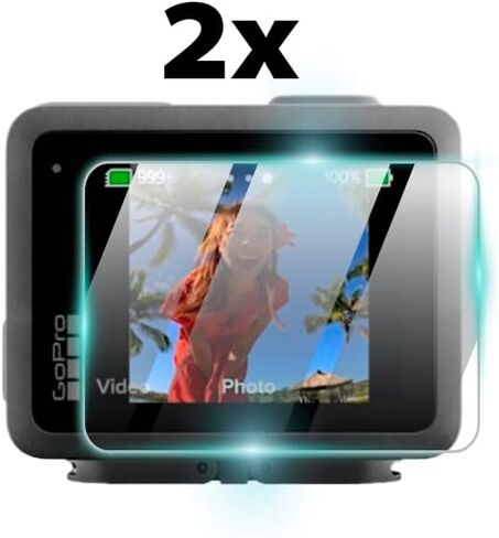 IPG ProActive مصنوع لشاشة عرض الكاميرا التقليدية GoPro MAX 360 (وحدتان) واقي شاشة صلابة 9H طبقة سيراميك نانو فائقة الاستجابة وعالية الوضوح ومضادة للخدش والتلطخ والصدمات لـ MAX360 in Saudi Arabia