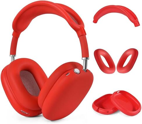 Silicone Case Cover for AirPods Max Headphones，Anti-Scratch Ear Cups Cover/Ear Pad Case Cover/Headband Cover 3 in 1 Accessories Silicone Protector for Apple AirPods Max（White） in Saudi Arabia