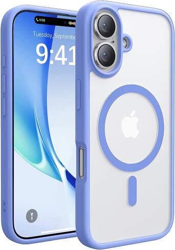 Magnetic for iPhone 16 Case,[Compatible with MagSafe][Military Grade Drop Protection] Anti-Fingerprint Translucent Matte Shockproof Protective Case for iPhone 16 Phone Case 6.1",Alpine Green in Saudi Arabia