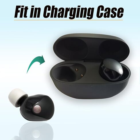 4 Pairs Silicone Eartips for Sony WF-1000XM5 Replacement Earbuds Tips for Sony WF-1000XM4 WF-1000XM3 WF-C500 WF WI XBA Series, Black in Kuwait