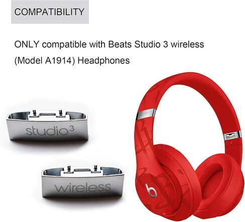 مفصلات Studio 3 - قطع إصلاح موصل الرأس المعدني، قطع غيار لسماعات Beats Studio3 اللاسلكية (A1914) (ذهبي) in Saudi Arabia