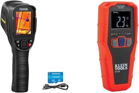 VEVOR Thermal Imaging Camera, 240x180 IR Resolution with 2MP Visual Camera, 20Hz Refresh Rate Infrared Camera with -4℉~1022℉ Temperature Range, 64G Built-in SD Card and Rechargeable Li-ion Battery in Saudi Arabia