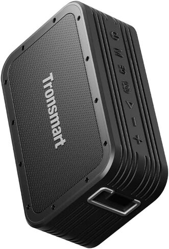 Tronsmart Force Max Portable Outdoor Speaker, Loud Bluetooth Speaker, Tri-Frequency Audio, Built-in Powerbank, Convenient Voice Assistant, IPX6 Waterproof Speaker with Retractable Strap for Outdoor in Kuwait