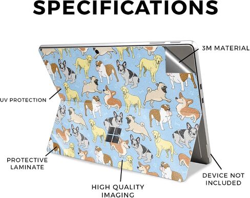 Carbon Fiber Tablet Skin Compatible with Microsoft Surface Pro 11 (2024) - Bananas - Premium 3M Vinyl Protective Wrap Decal Cover - Easy to Apply | Crafted in The USA by MightySkins in Saudi Arabia