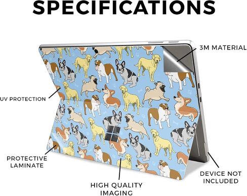 Carbon Fiber Tablet Skin Compatible with Microsoft Surface Pro 11 (2024) - Bananas - Premium 3M Vinyl Protective Wrap Decal Cover - Easy to Apply | Crafted in The USA by MightySkins in Saudi Arabia