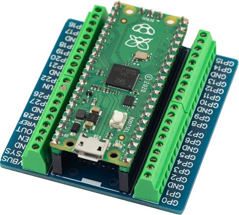 for PI PICO Mini Brekaout Board Soldered with Screw Terminal 2.54mm Compatible for Raspberry Pi Pico (2pcs) in Saudi Arabia