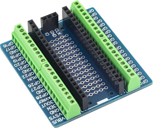 for PI PICO Mini Brekaout Board Soldered with Screw Terminal 2.54mm Compatible for Raspberry Pi Pico (2pcs) in Saudi Arabia