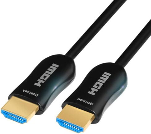 كابل الألياف الضوئية HDMI 500 قدم (150 متر) - ARC HDMI2.0 18Gpbs 4k@60 4:4:4 - سلك مجدول PET وموصل مطلي بالذهب يدعم 4K، UHD 2160p، HD 1080p، 3D، Xbox 360، PS4، الكمبيوتر in Saudi Arabia