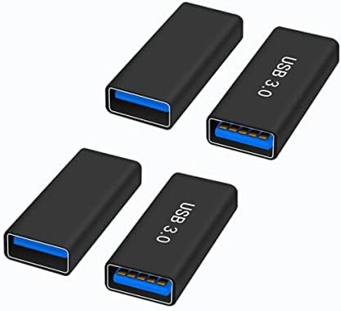 USB 3.0 Type A Female to Female Extension Adapter, USB to USB Adapter,4 Pack in Saudi Arabia