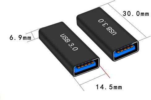USB 3.0 Type A Female to Female Extension Adapter, USB to USB Adapter,4 Pack in Saudi Arabia