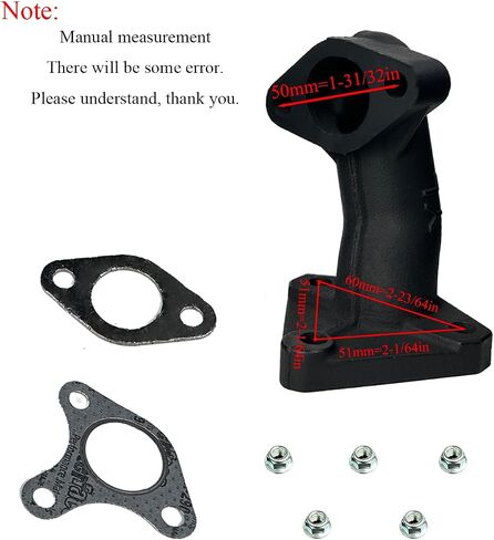 YAMAKATO GX340 GX390 420cc Muffler Silenser OEM W/Manifold for Predator Honda 18310-ZE2-W61 & Clone 11HP 13HP 389cc Predator 420 459cc Power Pressure Washer Engines in Saudi Arabia