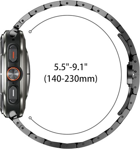 Band for Samsung Galaxy Watch 7 Ultra 47mm,No Gap Metal Bands Compatible with Galaxy Watch Ultra 47mm(2024) for Men Women Stainless Steel Bands Strap in Saudi Arabia