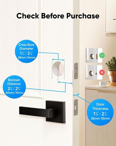 eufy Smart Lock C30، قفل باب دخول بدون مفتاح، قفل WiFi مدمج، قفل ذكي للباب الأمامي، لا يتطلب جسر، سهل التركيب، جهاز تحكم عن بعد من خلال التطبيق، قفل تلقائي in Kuwait