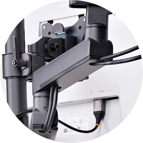 حامل مكتبي ثلاثي الشاشات من StarTech.com لما يصل إلى ثلاث شاشات مقاس 27 بوصة، VESA 75x75/100x100، تعديلات ذراع بدون أدوات in Kuwait