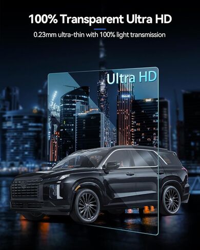 2 قطعة واقي شاشة السيارة لـ 2023 2024 Hyundai Palisade ملحقات مكيف الهواء الخلفي عرض نانو شاشة لمس حامي فيلم HD واضح فقاعة الحرة in Saudi Arabia