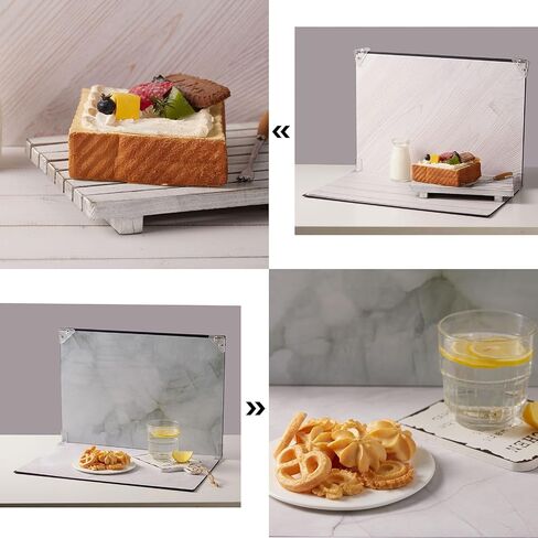 10pcs 20patterns Food Background Kit Table Top Product Photography Backdrops - Flat Lay Props backdrops for Content Creators (Small Size 16.5x11.7in) (Mixed Colors Kit B) in Saudi Arabia