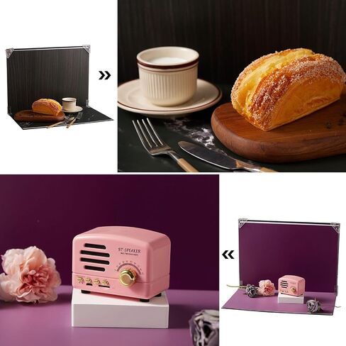 10pcs 20patterns Food Background Kit Table Top Product Photography Backdrops - Flat Lay Props backdrops for Content Creators (Small Size 16.5x11.7in) (Mixed Colors Kit B) in Saudi Arabia