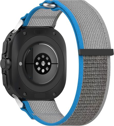 Compatible with Samsung Galaxy Watch 7 Ultra 47mm Band (2024 New), Quick Release Nylon HOOK LOOP Replacement Sport Strap Women Men Accessory Fit for Samsung Galaxy Watch Ultra Band, Yellow Gray in Saudi Arabia