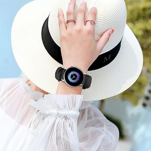 Scrunchie Watch Band 20mm for Women Compatible with Samsung Galaxy Watch Active 2 44mm 40mm/Active 40mm/Galaxy Watch 3 41mm/Galaxy Watch 42mm/Galaxy Watch 4 44mm 40mm/Galaxy watch 5 44mm 40mm/Pro 45mm in Kuwait