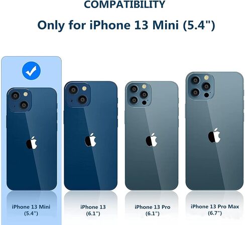 حافظة iCoverCase متوافقة مع حافظة هاتف iPhone 13 Mini مع حامل بطاقة للنساء والرجال، حافظة جلدية PU بحجب RFID مقاس 5.4 بوصة (بيج) in Saudi Arabia