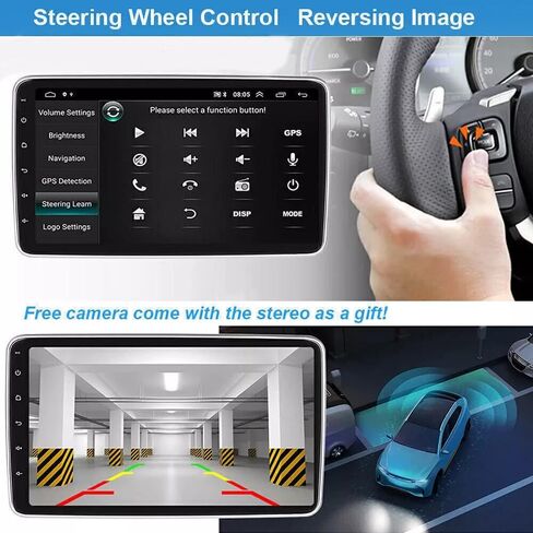 for Toyota RAV4 Radio 2013-2019 with Built-in DSP Wireless Carplay Android Auto with Backup Camera 8" IPS Touchscreen GPS Navigation Car Stereo Head Unit (8 INCE) in Saudi Arabia