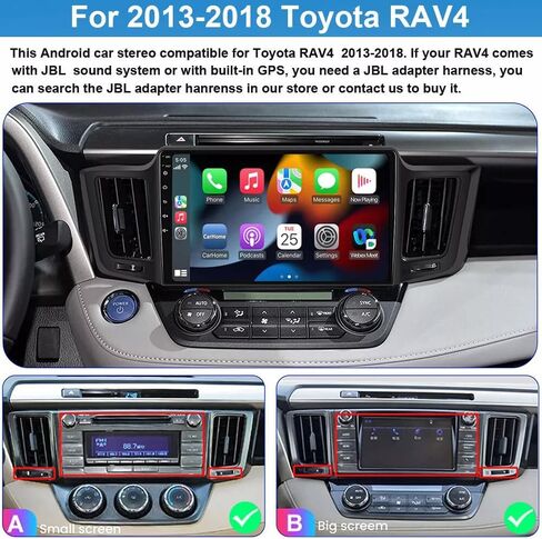 for Toyota RAV4 Radio 2013-2019 with Built-in DSP Wireless Carplay Android Auto with Backup Camera 8" IPS Touchscreen GPS Navigation Car Stereo Head Unit (8 INCE) in Saudi Arabia