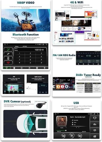 for Toyota RAV4 Radio 2013-2019 with Built-in DSP Wireless Carplay Android Auto with Backup Camera 8" IPS Touchscreen GPS Navigation Car Stereo Head Unit (8 INCE) in Saudi Arabia