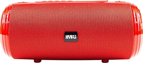 HYKU-537 Portable Bluetooth Speaker with Handsfree Calling Mic, Waterproof, and FM Radio Capability (Red) in Saudi Arabia