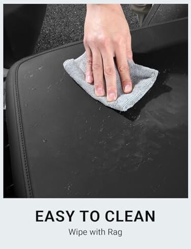 BASENOR 2025 2026 Tesla Model Y Second Row Seats Back Leather Cover All Weather Seat Protector Mat for Model Y Juniper Accessories Set of 3 in Kuwait