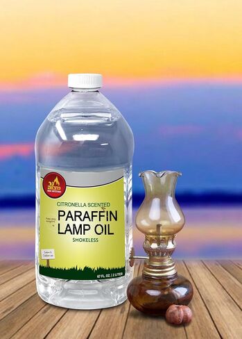 Citronella Scented Lamp Oil, 32 Ounce - Smokeless and Odorless Insect and Mosquito Repellent Paraffin Lamp Oil for Indoor and Outdoor Lanterns, Torches, Oil Candle - by Ner Mitzvah in Kuwait