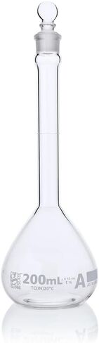 Volumetric Flask, Globe Glass, 1000mL, Class A, to Contain (TC), 3.3 Borosilicate Glass, ASTM E288, 1/Box in Kuwait