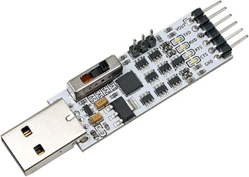 USB to TTL Serial Modules Multi Level Serial Converter Supports 5V/3.3V/2.5V/1.8V Quad Level Switching Optional Serial Master Chip FT232 CH340 CP2102 High Speed Stable USB to uart Module(TC,FT232RL) in Saudi Arabia