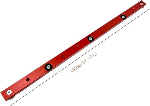 Aluminium Alloy Miter Bar Rail Runner Slider Table Saw Gauge Rod T-Slot Track Bar Rail Woodworking Tool for Jigs Fixtures Sleds Router Tables, 450mm-Red, MG-004-450RD in Saudi Arabia
