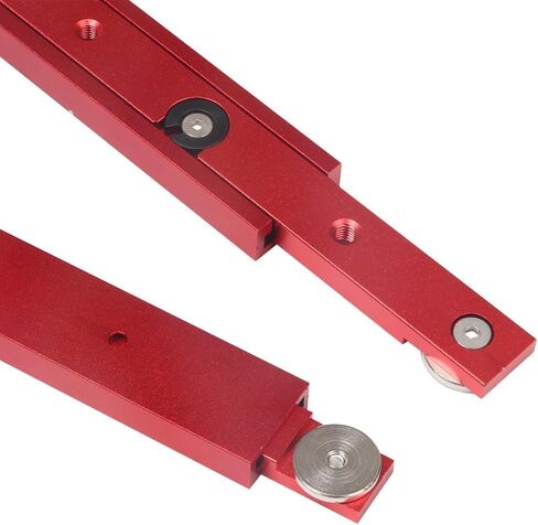 Aluminium Alloy Miter Bar Rail Runner Slider Table Saw Gauge Rod T-Slot Track Bar Rail Woodworking Tool for Jigs Fixtures Sleds Router Tables, 450mm-Red, MG-004-450RD in Saudi Arabia