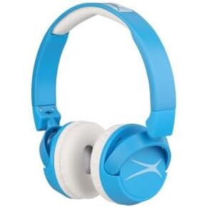 Altec Lansing Kid Safe 2-in-1 Bluetooth and Wired Headphones, Noise Cancelling, Volume Control, Wireless, Foldable Design (Blue)