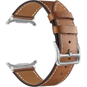 سوار TRUMiRR لساعة Galaxy Watch Ultra 47 مم للرجال والنساء، حزام ساعة جلدي بنقرة واحدة بدون فجوة لساعة Samsung Galaxy Watch Ultra 47 مم (2024) in Kuwait