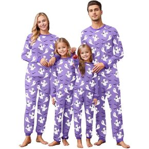 IFFEI Family Matching Halloween Pajamas Sets Long Sleeve 2 Piece Pjs Funny Sleepwear Jammies