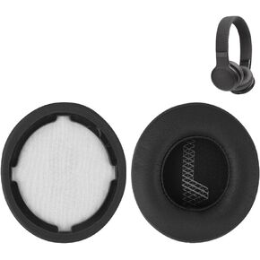 Replacement LIVE400BT Earpads for JBL Live 400BT/ Live 460NC Headphone, A Pair of Protein Leather & Memory Foam Earmuffs Cushions Ear Cups Cover Repair Parts, Black