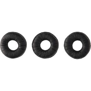 Ear Cushion Pads Leatherette 3-Pack - Made for Plantronics Cordless CS50, CS55, CS60, Jabra 2100, 2110, 2124, 2125, 9300, 9330, 9350 - Mitel Headsets 5330, 5340, 5360 67063-01, 14101-08 by Global Teck
