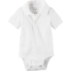 Carter's Boy's Short Sleeve Pique Cotton Polo Shirt (6, Navy Striped) in Saudi Arabia